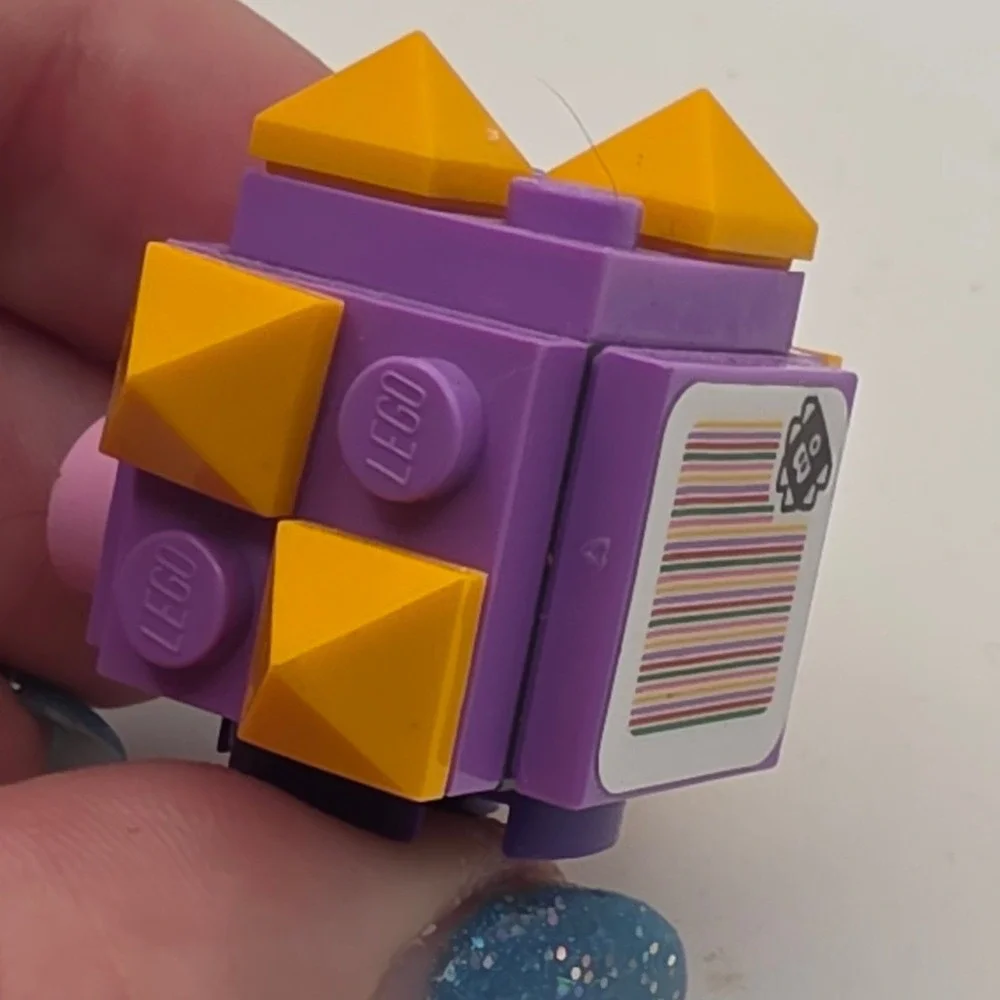 LEGO Super Mario Spiny Cheep Cheep Mini Figure Purple Excellent